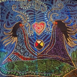 Native Art Shawl NWT